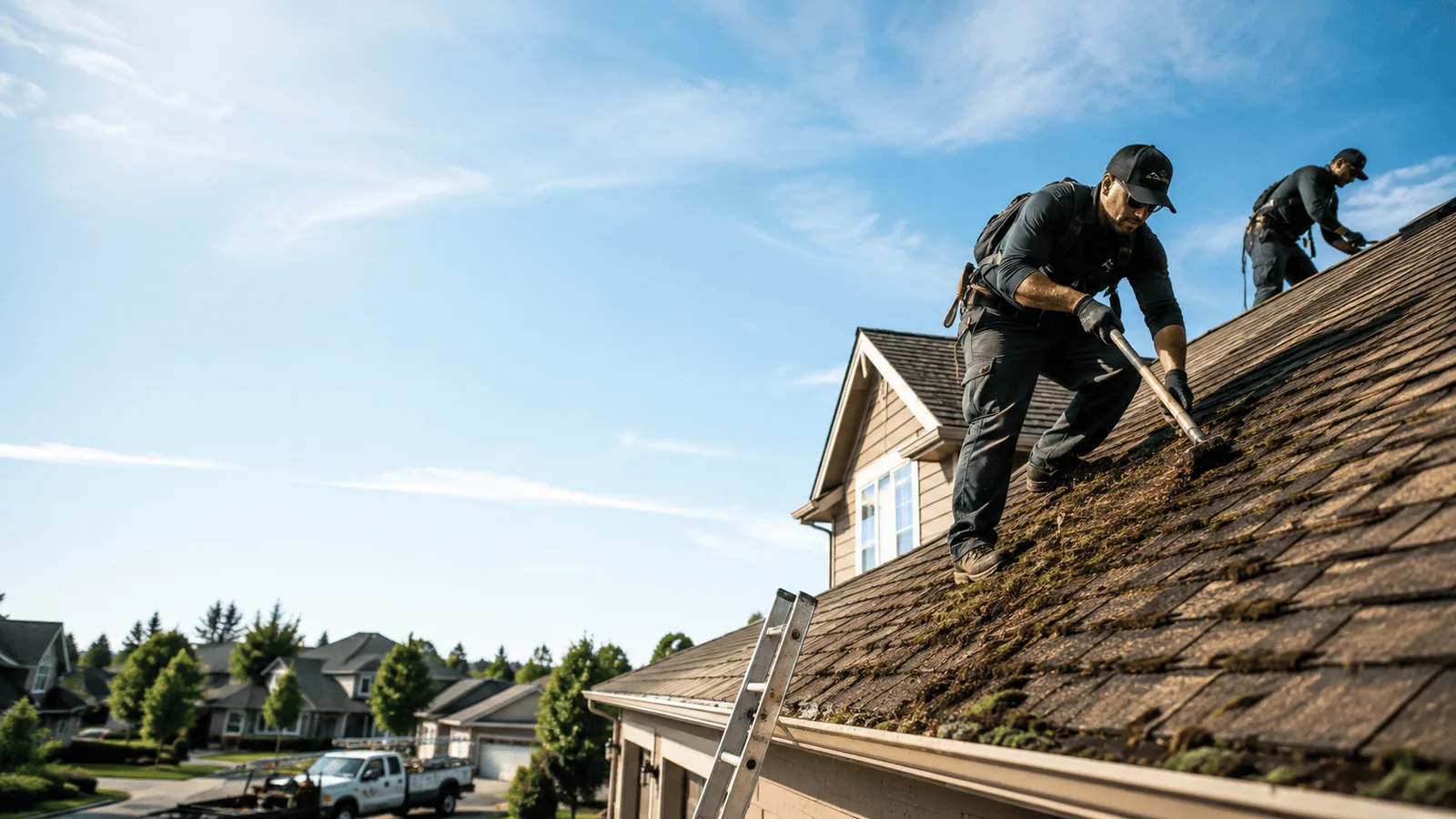 Roof Moss Removal in New Harmony, IN near me